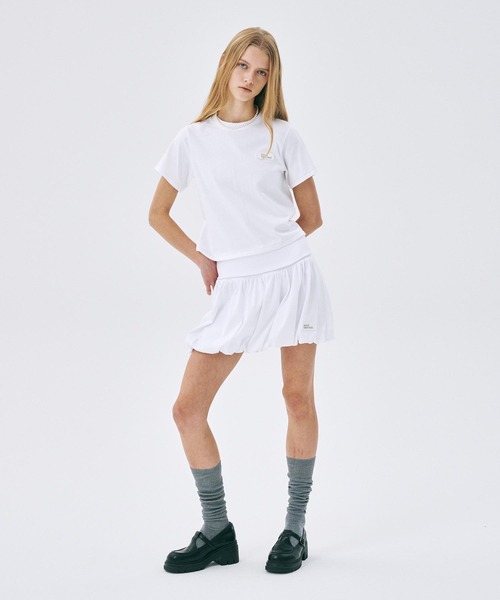 Mardi Mercredi(マルディメクルディ)の「SLIM TSHIRT ESSENTIAL(Tシャツ/カットソー・レディース・ライトブルー/ブラック/グレー/チャコールグレー/イエロー/ネイビー/ホワイト/ピンク/レッド/ブラウン・FREE)」の14枚目の写真