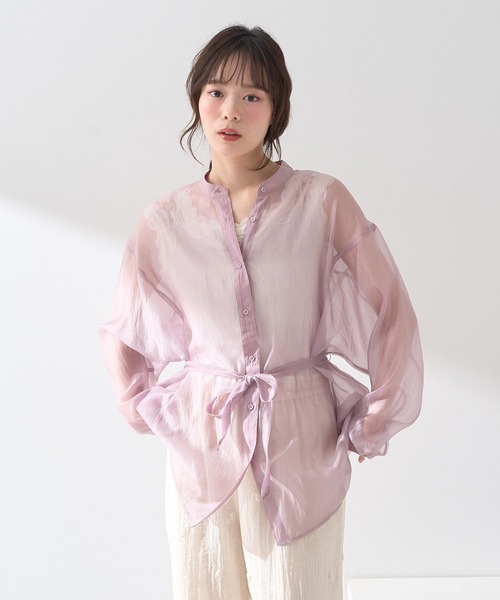 earth music&ecology（アースミュージックアンドエコロジー）の「ラメテレコショルダーレースタンクトップ（タンクトップ・レディース・アイボリー/ブラック/サックスブルー/ベージュ・M/S）」の13枚目の写真