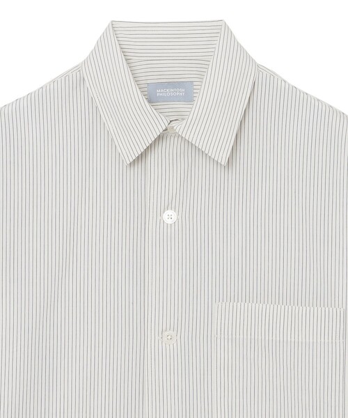 MACKINTOSH PHILOSOPHY(マッキントッシュ フィロソフィー)の「GREY LABEL コットンボイル 半袖カラーシャツ(シャツ/ブラウス・レディース・オレンジ/ブラック/ブルー系その他3・2/6)」の6枚目の写真