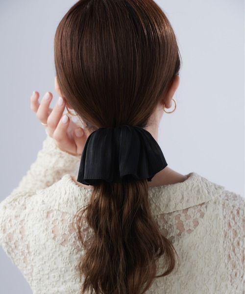 koma様ハンドメイド♡ビニールフリフリポニー パープル×ブラック⑦ 切替フリルボウタイニットトップス – BUNNY APARTMENT