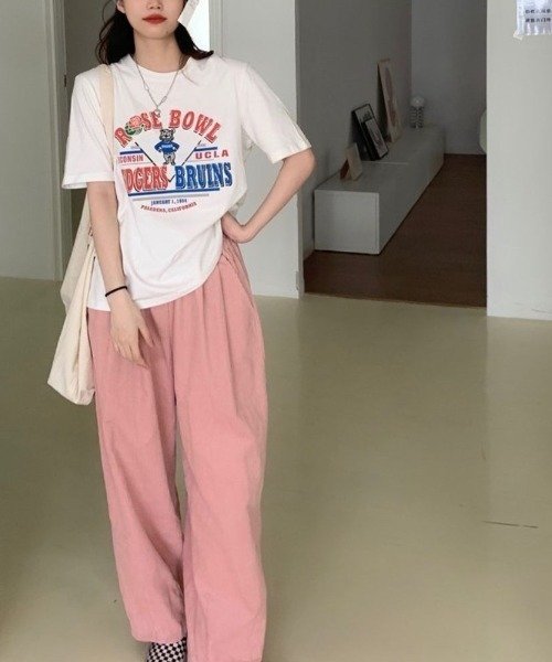 maison de LATIR（メゾンドラティール）の「カジュアルプリントTシャツ（Tシャツ/カットソー・レディース・ホワイト・M/L/XL）」の6枚目の写真