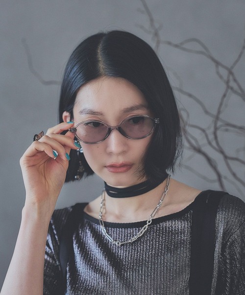 HARE（ハレ）の「レトロラウンドサングラス(HARE)（メガネ・レディース・グレー/ブラック/ブラック系その他・FREE）」の22枚目の写真