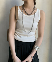 DouDou | 【新色追加】リブタンク(Tシャツ/カットソー)