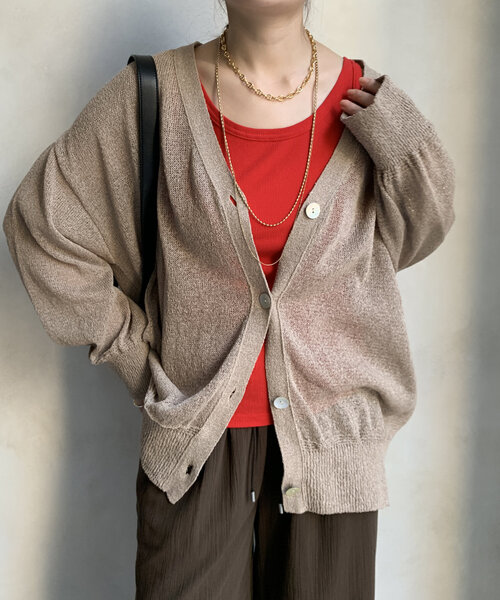 DouDou（ドゥドゥ）の「【新色追加】リブタンク（Tシャツ/カットソー・レディース・ブラック/オフホワイト/ベージュ/レッド/グレー/ブルー・FREE）」の20枚目の写真