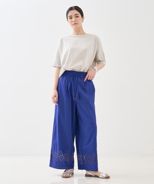collex（コレックス）の「アイレット刺繍パンツ（その他パンツ・レディース・ブルー/ブラック・フリー）」の5枚目の写真