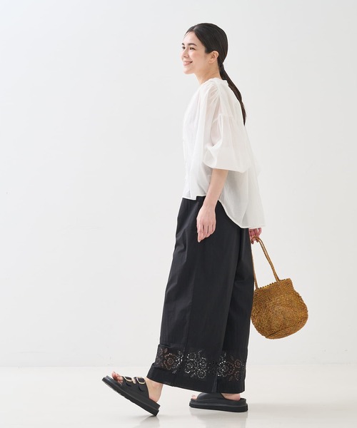 collex（コレックス）の「アイレット刺繍パンツ（その他パンツ・レディース・ブルー/ブラック・フリー）」の9枚目の写真