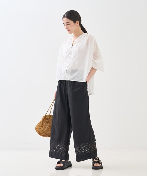 collex（コレックス）の「アイレット刺繍パンツ（その他パンツ・レディース・ブルー/ブラック・フリー）」の10枚目の写真