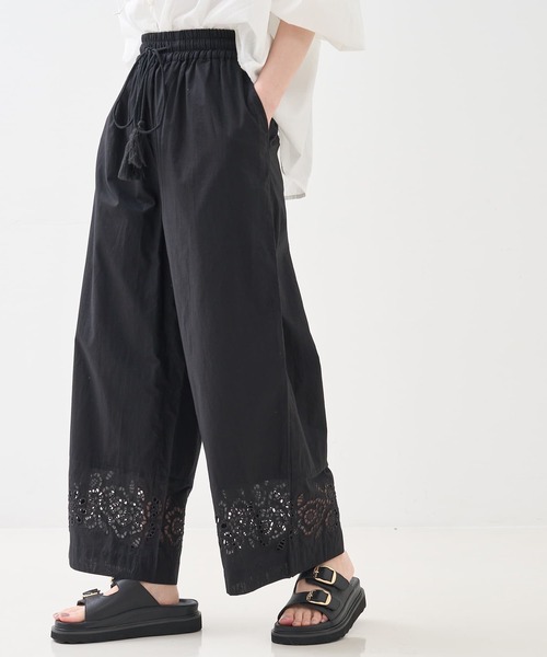 collex（コレックス）の「アイレット刺繍パンツ（その他パンツ・レディース・ブルー/ブラック・フリー）」の12枚目の写真
