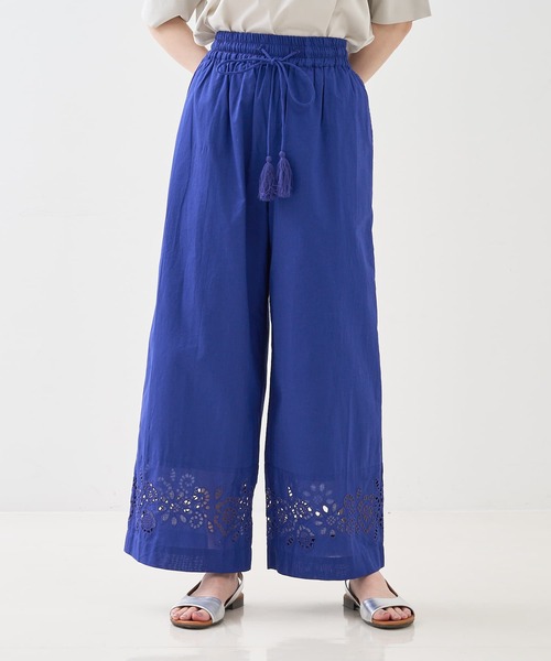 collex（コレックス）の「アイレット刺繍パンツ（その他パンツ・レディース・ブルー/ブラック・フリー）」の14枚目の写真