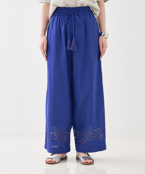 collex（コレックス）の「アイレット刺繍パンツ（その他パンツ・レディース・ブルー/ブラック・フリー）」の16枚目の写真