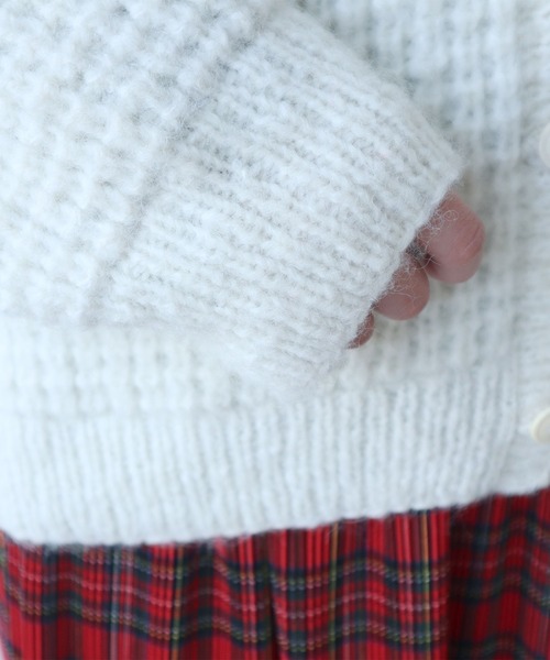 セール】ネパールハンドニット ウール/ナイロン waffle ニット