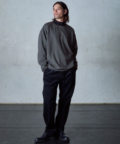 EGO TRIPPING(エゴトリッピング)の「mlt5279-LUXEWEAVE ハイネックカットソー(Tシャツ/カットソー・メンズ・ドット/ハウンドトゥース・46/48/50)」の4枚目の写真