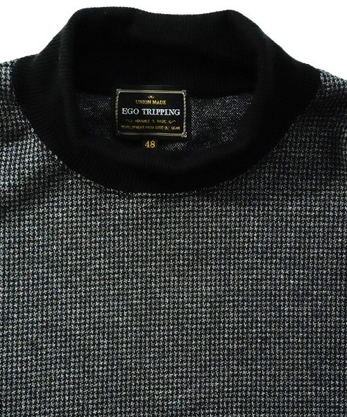 EGO TRIPPING(エゴトリッピング)の「mlt5279-LUXEWEAVE ハイネックカットソー(Tシャツ/カットソー・メンズ・ドット/ハウンドトゥース・46/48/50)」の9枚目の写真