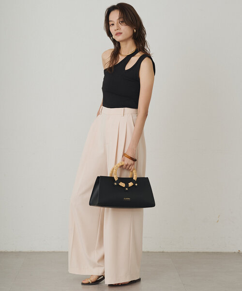 LOUNGEDRESS（ラウンジドレス）の「アシメタンク（タンクトップ・レディース・チャコールグレー/ブラック/オフホワイト・FREE）」の17枚目の写真