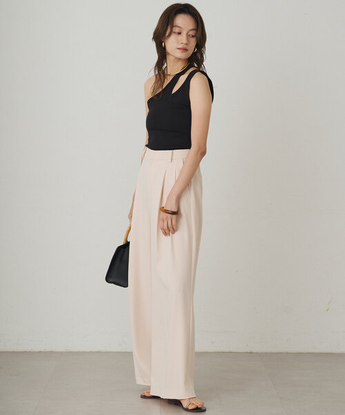 LOUNGEDRESS（ラウンジドレス）の「アシメタンク（タンクトップ・レディース・チャコールグレー/ブラック/オフホワイト・FREE）」の18枚目の写真