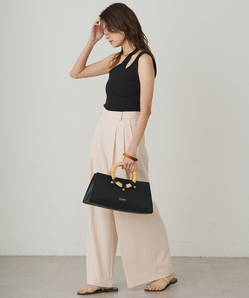 LOUNGEDRESS（ラウンジドレス）の「アシメタンク（タンクトップ・レディース・チャコールグレー/ブラック/オフホワイト・FREE）」の19枚目の写真