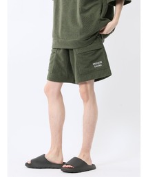 TAKA-Q（タカキュー）の「【マシンウォッシャブル】タカキュー Sauna Camp×T/Q パイル ショーツ(セットアップ可能)（その他パンツ）」