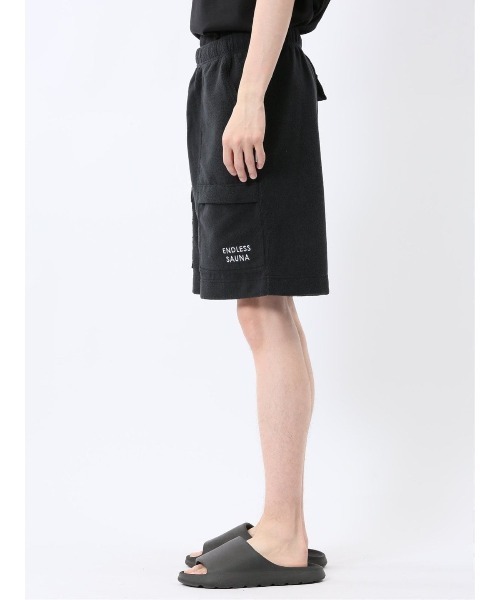 TAKA-Q（タカキュー）の「【マシンウォッシャブル】タカキュー Sauna Camp×T/Q パイルショーツ(セットアップ可能)（その他パンツ・メンズ・ネイビー/ブラック/カーキ・FREE）」の13枚目の写真