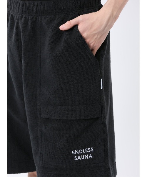 TAKA-Q（タカキュー）の「【マシンウォッシャブル】タカキュー Sauna Camp×T/Q パイルショーツ(セットアップ可能)（その他パンツ・メンズ・ネイビー/ブラック/カーキ・FREE）」の15枚目の写真