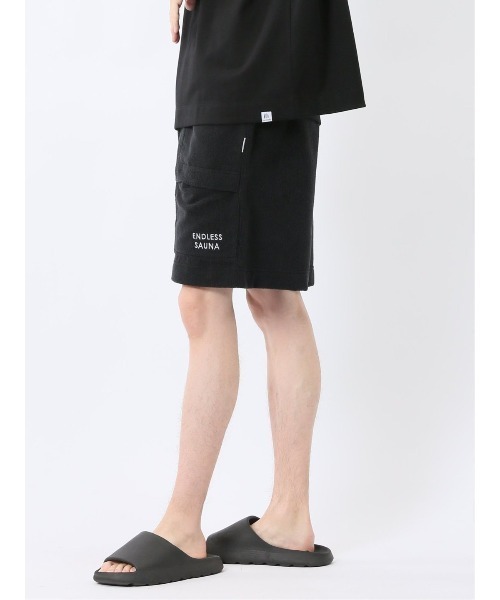 TAKA-Q（タカキュー）の「【マシンウォッシャブル】タカキュー Sauna Camp×T/Q パイルショーツ(セットアップ可能)（その他パンツ・メンズ・ネイビー/ブラック/カーキ・FREE）」の17枚目の写真