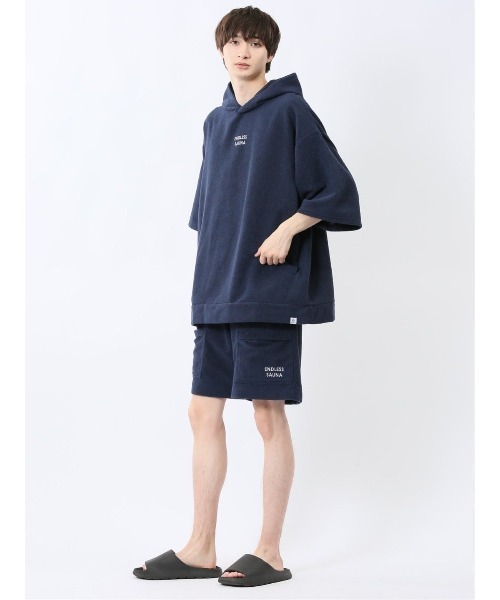 TAKA-Q（タカキュー）の「【マシンウォッシャブル】タカキュー Sauna Camp×T/Q パイルショーツ(セットアップ可能)（その他パンツ・メンズ・ネイビー/ブラック/カーキ・FREE）」の10枚目の写真