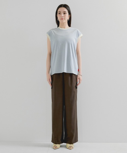 Healthknit(ヘルスニット)の「【Healthknit/ヘルスニット】Narrow Border Jersey Tanktop / 抗菌・防臭(タンクトップ・レディース・ホワイト系その他3/ブラック系その他2/ブルー系その他5・FREE)」の10枚目の写真