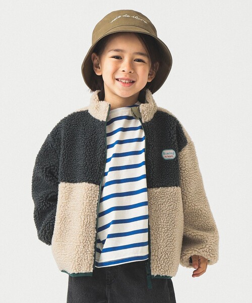 リバーシブル ボア ブルゾン 2025FW（90～150cm）（ブルゾン