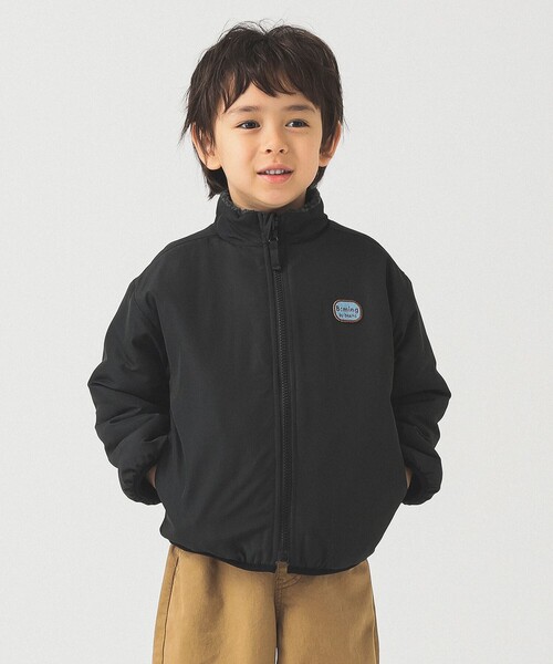 B:MING by BEAMS（ビーミングバイビームス）の「リバーシブル  ボア ブルゾン 2025FW（90～150cm）（ブルゾン・キッズ・パープル系その他5/ブラウン/チャコールグレー・90/100/110/120/130/140/150）」の9枚目の写真