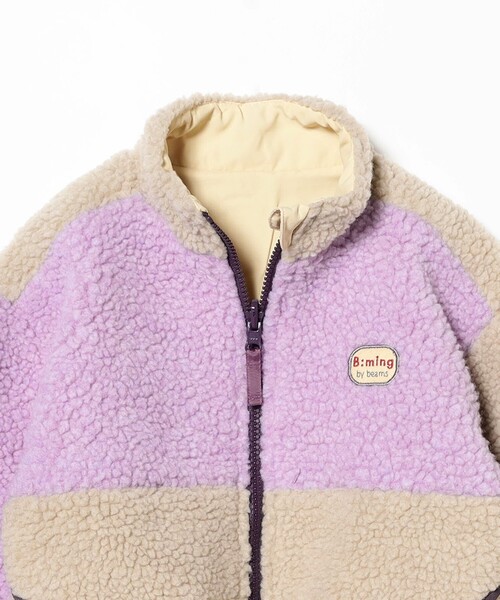 B:MING by BEAMS（ビーミングバイビームス）の「リバーシブル  ボア ブルゾン 2025FW（90～150cm）（ブルゾン・キッズ・パープル系その他5/ブラウン/チャコールグレー・90/100/110/120/130/140/150）」の15枚目の写真