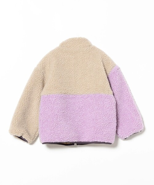B:MING by BEAMS（ビーミングバイビームス）の「リバーシブル  ボア ブルゾン 2025FW（90～150cm）（ブルゾン・キッズ・パープル系その他5/ブラウン/チャコールグレー・90/100/110/120/130/140/150）」の16枚目の写真