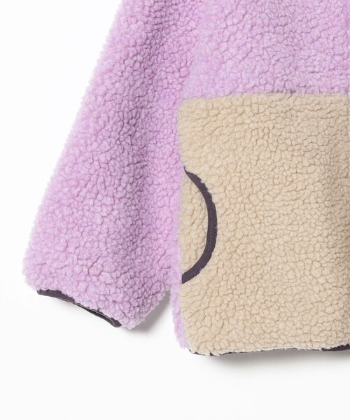 B:MING by BEAMS（ビーミングバイビームス）の「リバーシブル  ボア ブルゾン 2025FW（90～150cm）（ブルゾン・キッズ・パープル系その他5/ブラウン/チャコールグレー・90/100/110/120/130/140/150）」の17枚目の写真