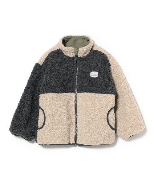 リバーシブル ボア ブルゾン 2025FW（90～150cm）（ブルゾン