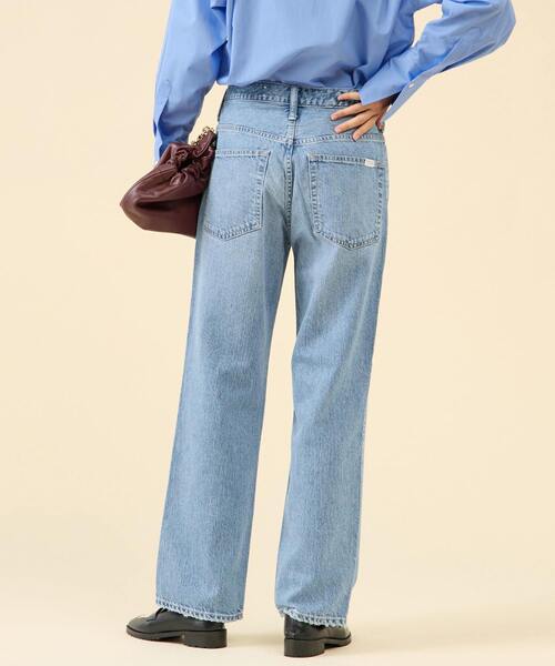martinique（マルティニーク）の「《コラボ》【upper hights×Amalie & Cecilie Moosgaard】THE CECILIE（デニムパンツ・レディース・ブルー/アイボリー・22/24/23）」の4枚目の写真