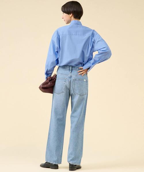 martinique（マルティニーク）の「《コラボ》【upper hights×Amalie & Cecilie Moosgaard】THE CECILIE（デニムパンツ・レディース・ブルー/アイボリー・22/24/23）」の7枚目の写真