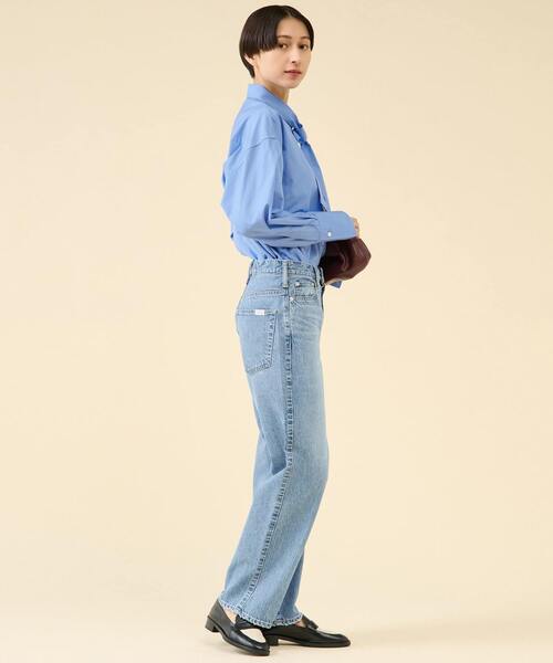 martinique（マルティニーク）の「《コラボ》【upper hights×Amalie & Cecilie Moosgaard】THE CECILIE（デニムパンツ・レディース・ブルー/アイボリー・22/24/23）」の8枚目の写真