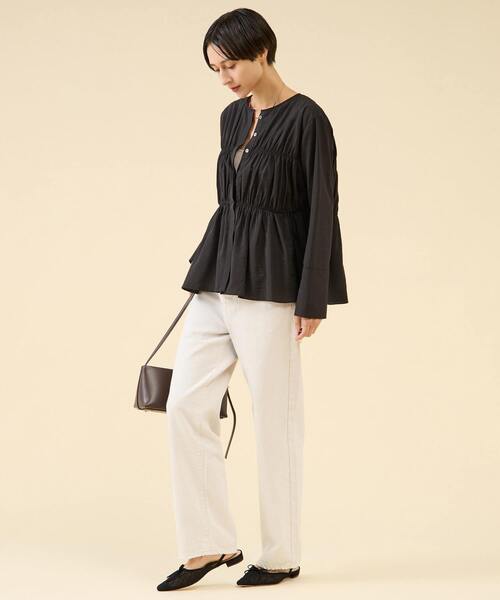 martinique（マルティニーク）の「《コラボ》【upper hights×Amalie & Cecilie Moosgaard】THE CECILIE（デニムパンツ・レディース・ブルー/アイボリー・22/24/23）」の14枚目の写真