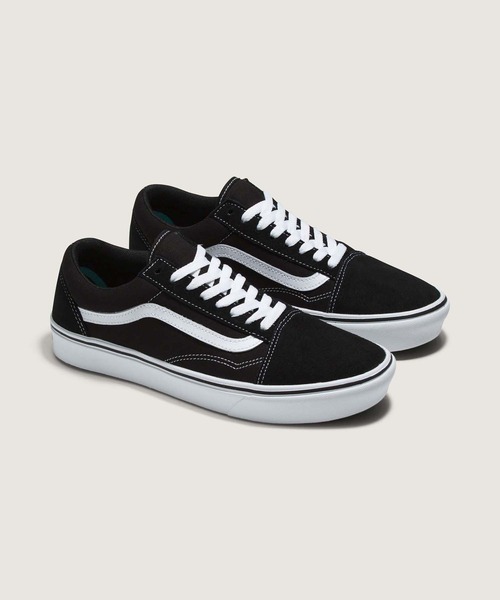 VANS(バンズ)の「コンフィクッシュ オールドスクール / UA ComfyCush Old Skool (CLASSIC) VN0A3WMAVNE1(スニーカー・メンズ・ブラック/ブラック×ホワイト・4/4.5/5/5.5/6/6.5/7/7.5/8/8.5/9/9.5/10/10.5/11/11.5/12)」の3枚目の写真