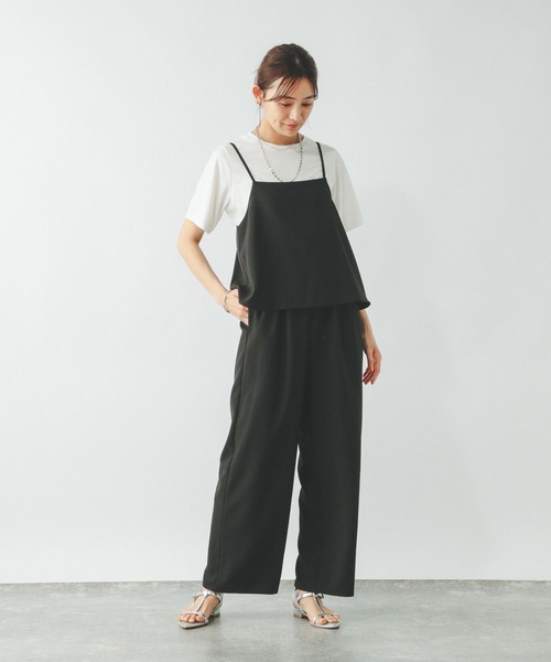 GLOBAL WORK ＊冷感サロペ＊TシャツSET 冷感サロペ＊Tシャツセット/495699（サロペット/オーバーオール