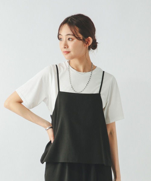GLOBAL WORK ＊冷感サロペ＊TシャツSET 冷感サロペ＊Tシャツセット/495699（サロペット/オーバーオール