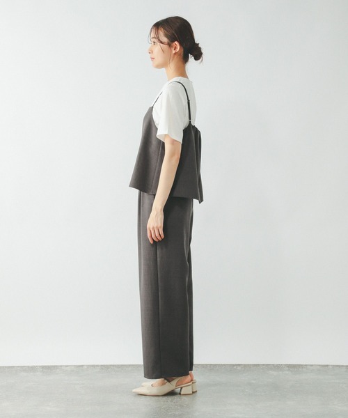 GLOBAL WORK（グローバルワーク）の「冷感サロペ＊Tシャツセット