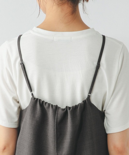 GLOBAL WORK（グローバルワーク）の「冷感サロペ＊Tシャツセット