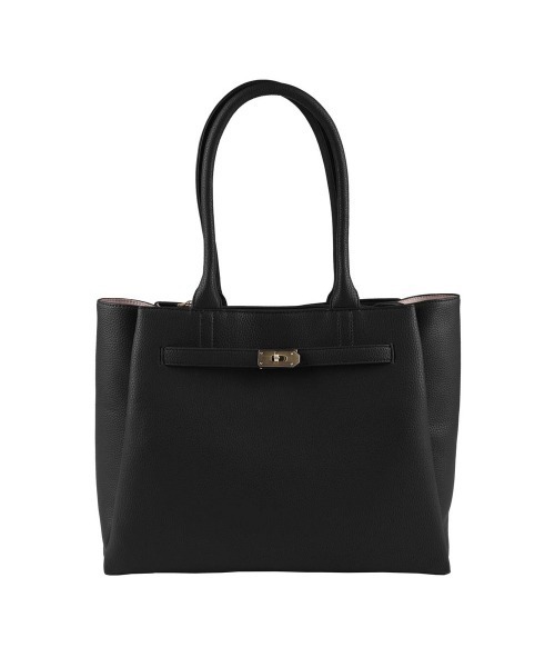 LIZDAYS(リズデイズ)の「PU レザートートバッグ Grace by LIZDAYS(トートバッグ・レディース・グレイッシュベージュ/ラベンダー/ブラック/キャメル・FREE)」の2枚目の写真