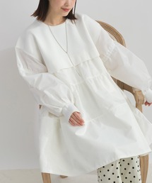 PICCIN（ピッチン）の「ニット切り替えティアードプルオーバー（チュニック）」