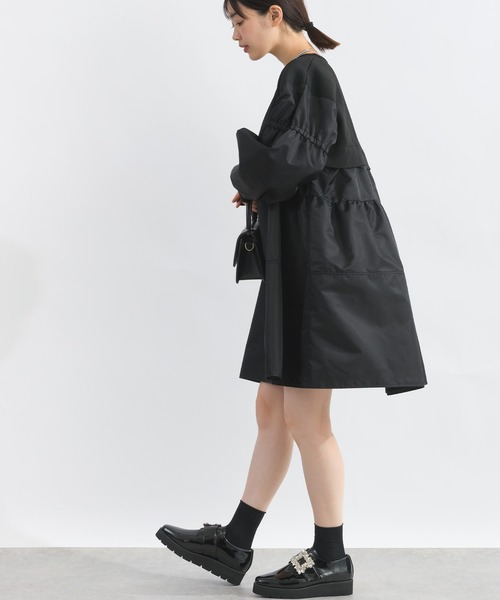 PICCIN(ピッチン)の「ニット切り替えティアードプルオーバー(チュニック・レディース・オフホワイト/ブラック・M)」の18枚目の写真