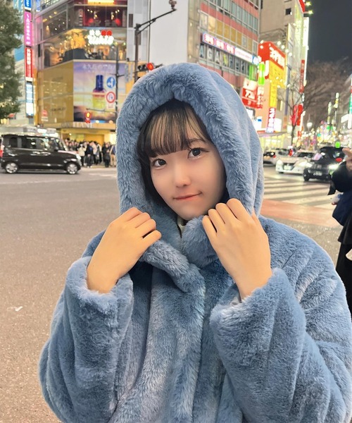 カラーロングファーコート（ムートンコート）｜ROOPTOKYO（ループ