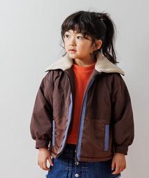 MAKE YOUR DAY（メイクユアデイ）の「異素材切替ジャケット■80～140cm（その他アウター）」