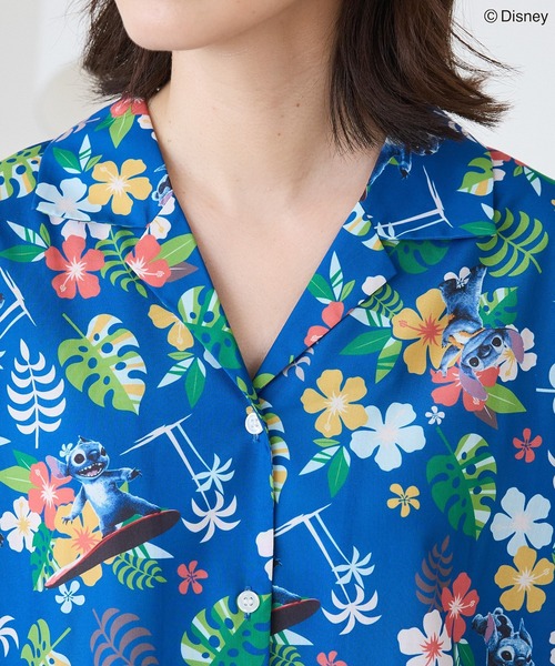 新品未使用  bahama × Disney アロハシャツ　青 SELECT STORE SEPTIS / TWO PALMS(ツー パームス)×DISNEY