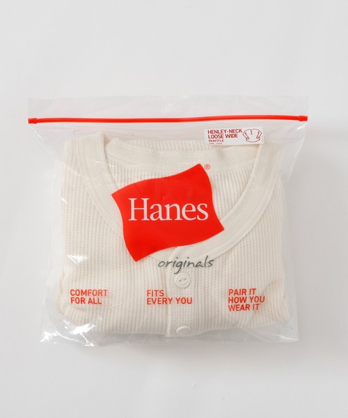 HANES(ヘインズ)の「【Hanes/ヘインズ】レディース ロングTシャツ(Tシャツ/カットソー・レディース・ヘザーグレー/オフホワイト/パープル系その他2/ダークネイビー・FREE)」の9枚目の写真