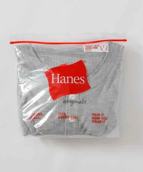 HANES(ヘインズ)の「【Hanes/ヘインズ】レディース ロングTシャツ(Tシャツ/カットソー・レディース・ヘザーグレー/オフホワイト/パープル系その他2/ダークネイビー・FREE)」の13枚目の写真