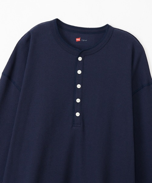 HANES(ヘインズ)の「【Hanes/ヘインズ】レディース ロングTシャツ(Tシャツ/カットソー・レディース・ヘザーグレー/オフホワイト/パープル系その他2/ダークネイビー・FREE)」の15枚目の写真